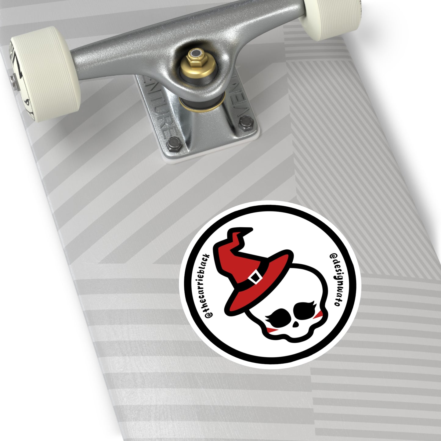 Carrie Black Skullete Sticker