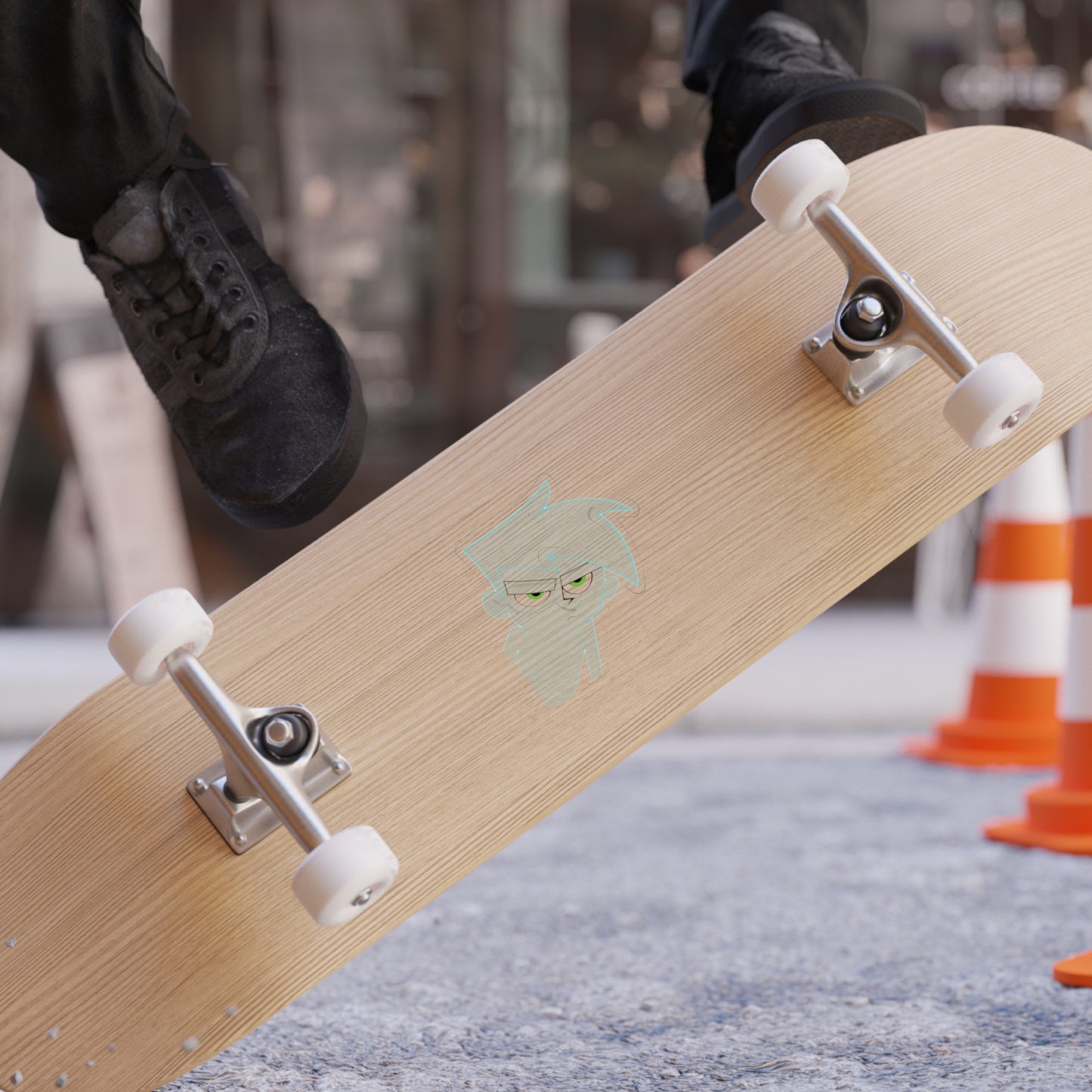 Ghost Boy Transparent Sticker