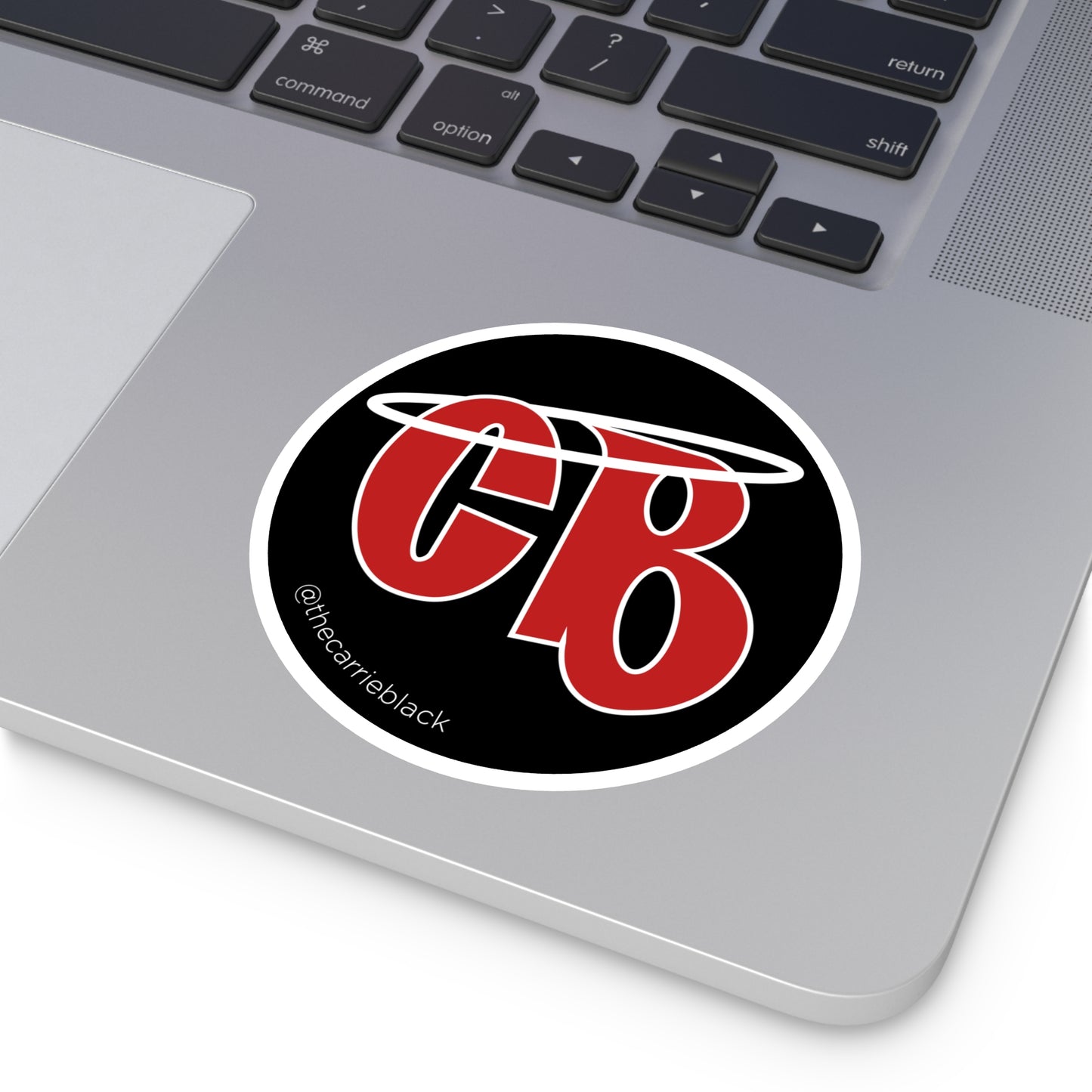 Carrie Black Logo Round Stickers, Indoor\Outdoor
