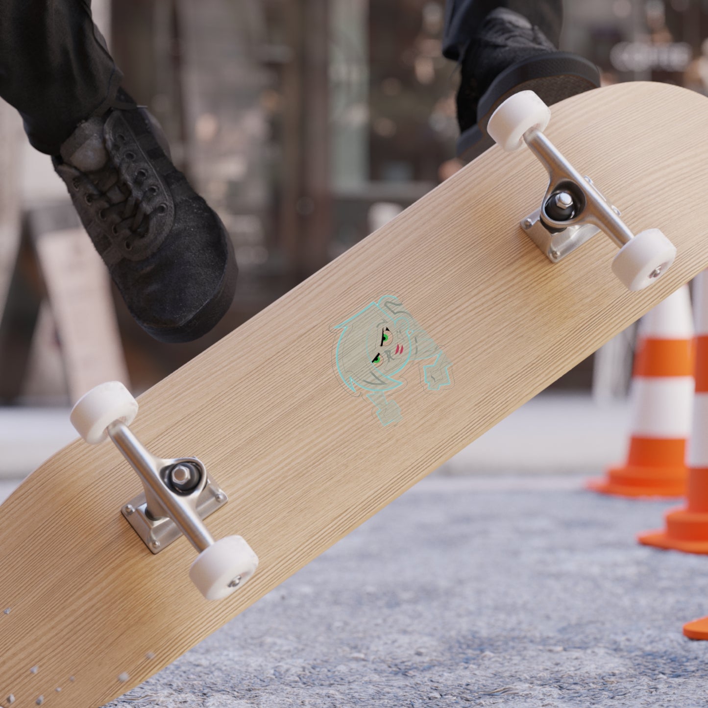 Ghost Girl Transparent Sticker