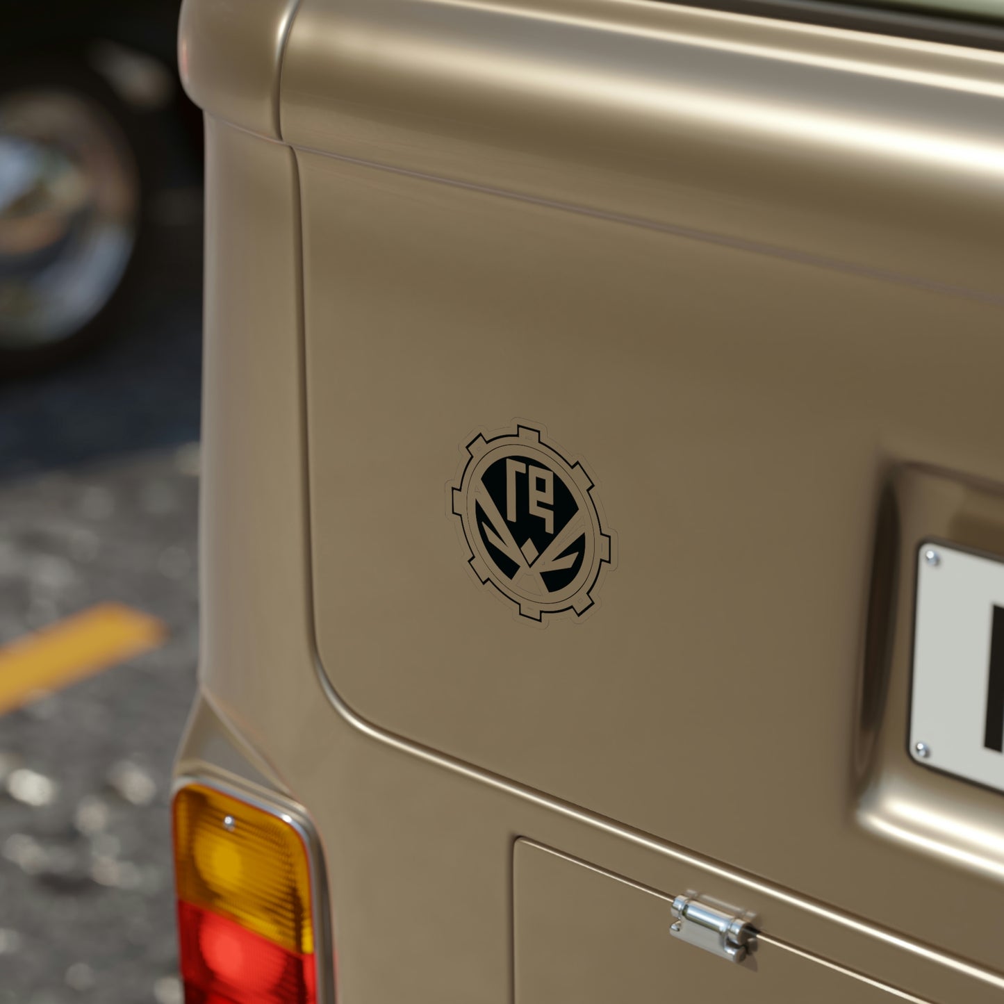 Industry of Flames Logo See Through Sticker