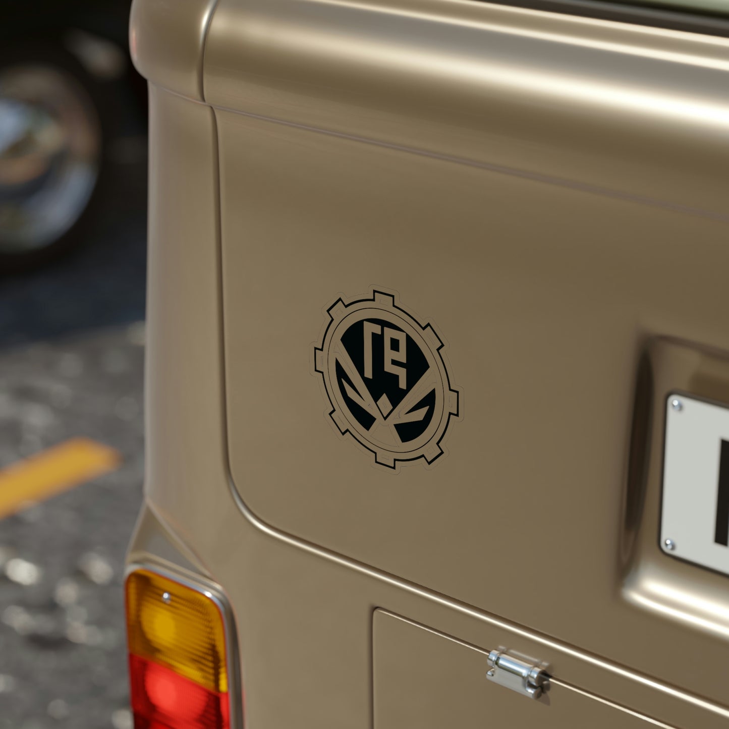 Industry of Flames Logo See Through Sticker